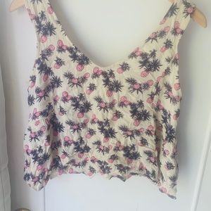Peach Royal Pineapple Crop top
